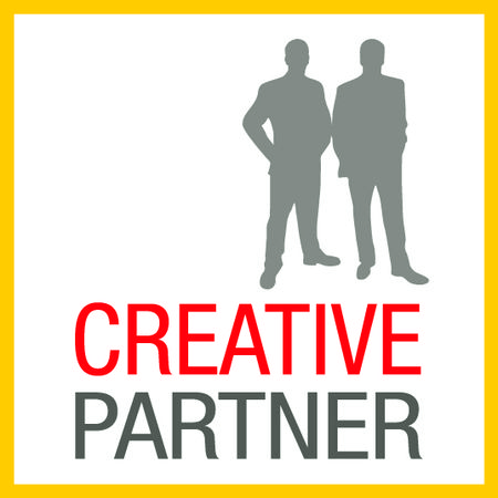 Siegel mit der Aufschrift: CREATIVE PARTNER